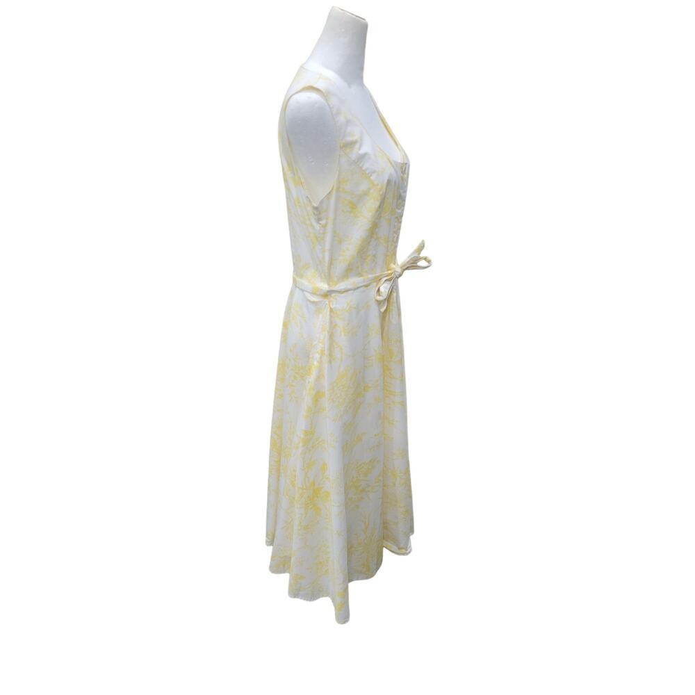 J. Peterman Women's Vintage Toile De Juy Sleeveless Cotton Midi Dress Size 10 - Picture 10 of 16